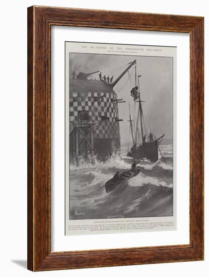 The Re-Arming of the Portsmouth Sea-Forts-Fred T. Jane-Framed Giclee Print