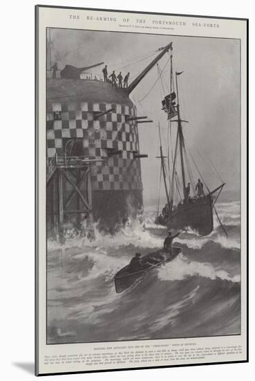 The Re-Arming of the Portsmouth Sea-Forts-Fred T. Jane-Mounted Giclee Print