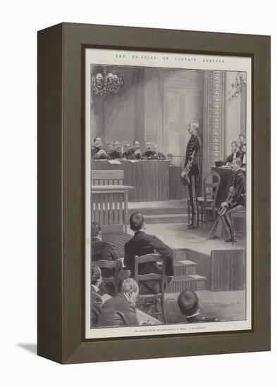 The Re-Trial of Captain Dreyfus-null-Framed Premier Image Canvas