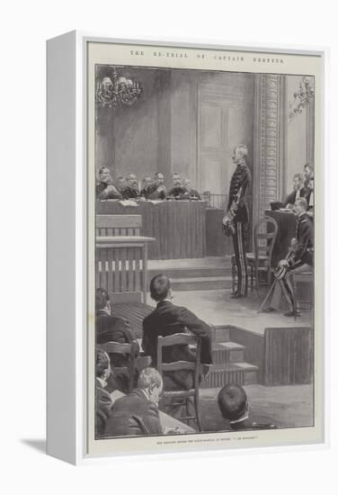 The Re-Trial of Captain Dreyfus-null-Framed Premier Image Canvas