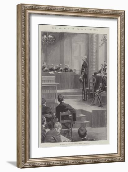 The Re-Trial of Captain Dreyfus-null-Framed Giclee Print