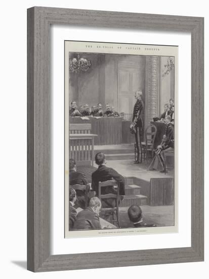 The Re-Trial of Captain Dreyfus-null-Framed Giclee Print