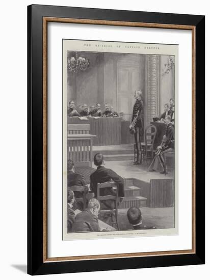 The Re-Trial of Captain Dreyfus-null-Framed Giclee Print