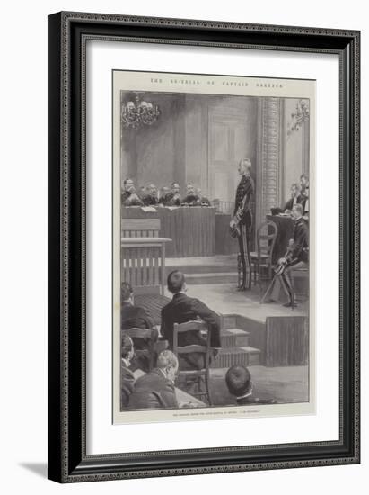 The Re-Trial of Captain Dreyfus-null-Framed Giclee Print