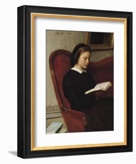 The Reader, 1861-Henri Fantin-Latour-Framed Giclee Print