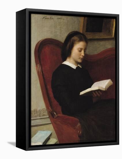 The Reader, 1861-Henri Fantin-Latour-Framed Premier Image Canvas