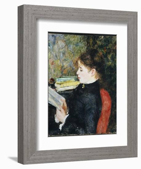 The Reader, 1877-Pierre-Auguste Renoir-Framed Giclee Print