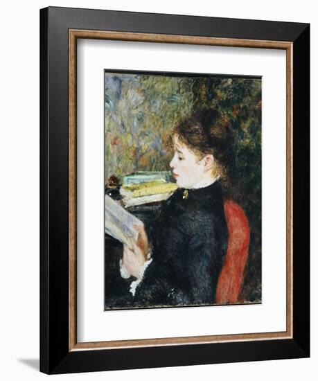 The Reader, 1877-Pierre-Auguste Renoir-Framed Giclee Print