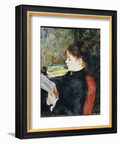 The Reader, 1877-Pierre-Auguste Renoir-Framed Giclee Print