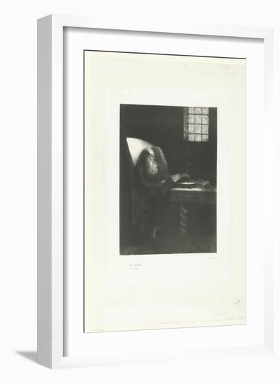 The Reader, 1892 (Print)-Odilon Redon-Framed Giclee Print