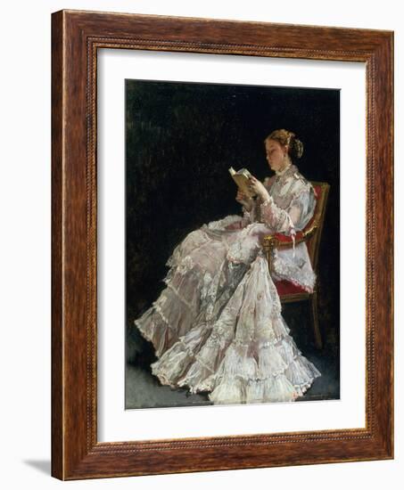 The Reader, C.1860-Alfred Emile Léopold Stevens-Framed Giclee Print