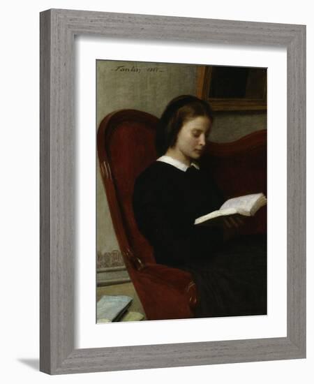 The Reader, c.1861-Henri Fantin-Latour-Framed Giclee Print