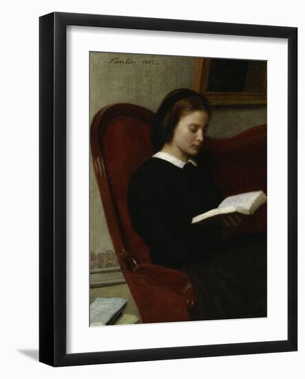 The Reader, c.1861-Henri Fantin-Latour-Framed Giclee Print