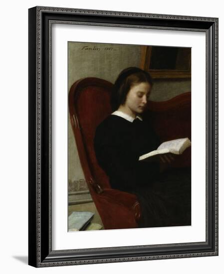 The Reader, c.1861-Henri Fantin-Latour-Framed Giclee Print