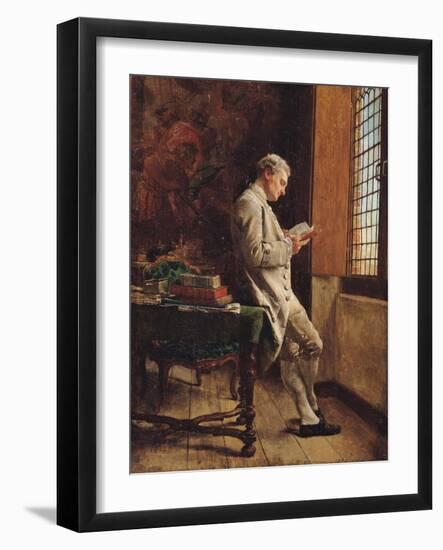 The Reader in White, 1857-Jean-Louis Ernest Meissonier-Framed Giclee Print