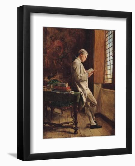 The Reader in White, 1857-Jean-Louis Ernest Meissonier-Framed Giclee Print