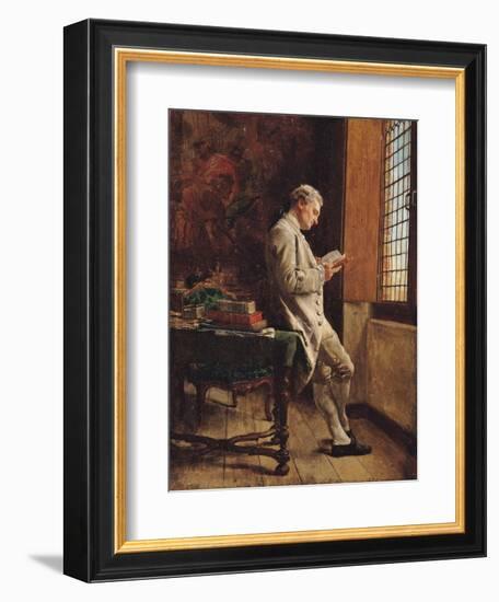 The Reader in White, 1857-Jean-Louis Ernest Meissonier-Framed Giclee Print