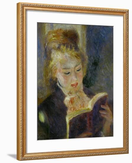 The Reader (La Liseuse), 1874-1876-Pierre-Auguste Renoir-Framed Giclee Print