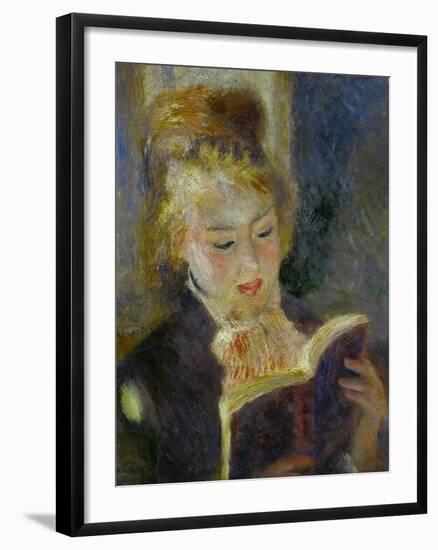 The Reader (La Liseuse), 1874-1876-Pierre-Auguste Renoir-Framed Giclee Print