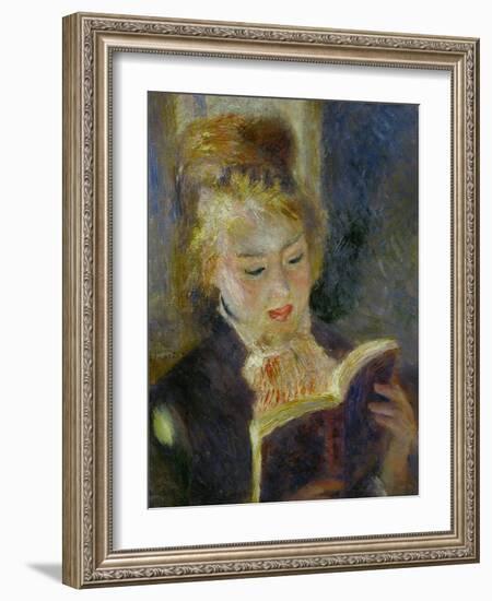 The Reader (La Liseuse), 1874-1876-Pierre-Auguste Renoir-Framed Giclee Print