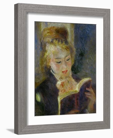 The Reader (La Liseuse), 1874-1876-Pierre-Auguste Renoir-Framed Giclee Print