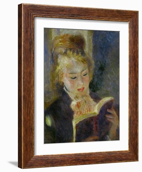 The Reader (La Liseuse), 1874-1876-Pierre-Auguste Renoir-Framed Giclee Print