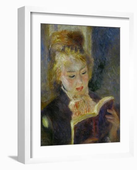 The Reader (La Liseuse), 1874-1876-Pierre-Auguste Renoir-Framed Giclee Print