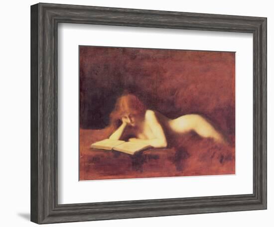 The Reader-Jean-Jacques Henner-Framed Giclee Print