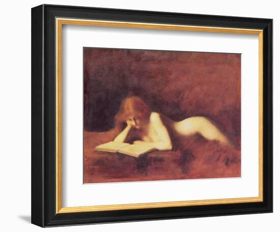 The Reader-Jean-Jacques Henner-Framed Giclee Print