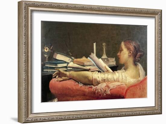 The Reader-Federico Faruffini-Framed Giclee Print