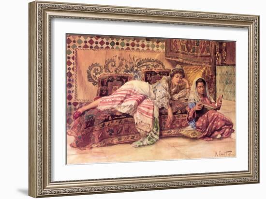 The Reader-Rudolph Ernst-Framed Art Print