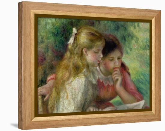 The Reading, c.1890-95-Pierre-Auguste Renoir-Framed Premier Image Canvas