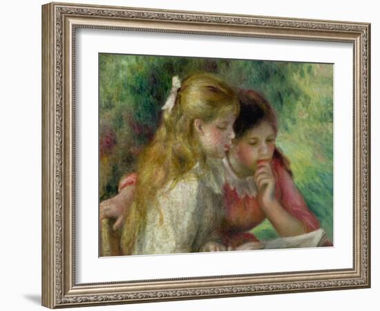 The Reading, c.1890-95-Pierre-Auguste Renoir-Framed Giclee Print