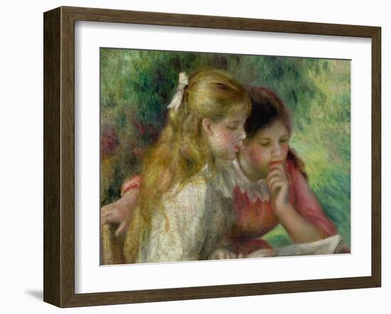 The Reading, c.1890-95-Pierre-Auguste Renoir-Framed Giclee Print