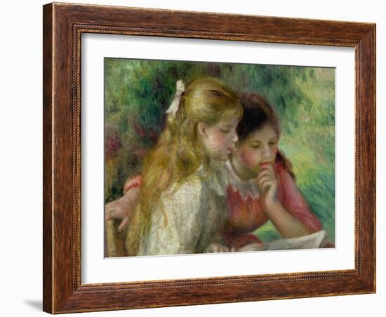 The Reading, c.1890-95-Pierre-Auguste Renoir-Framed Giclee Print