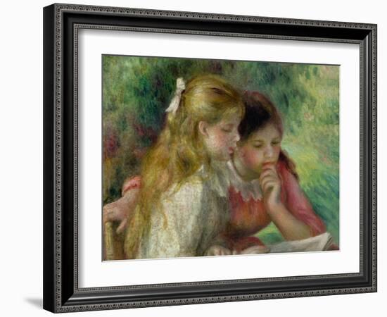 The Reading, c.1890-95-Pierre-Auguste Renoir-Framed Giclee Print