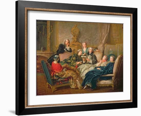 The Reading from Moliere, C.1728-Jean Francois de Troy-Framed Giclee Print