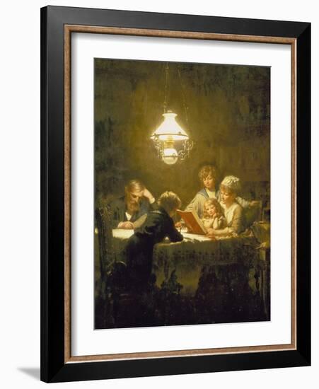 The Reading Lesson-Knut Ekvall-Framed Giclee Print