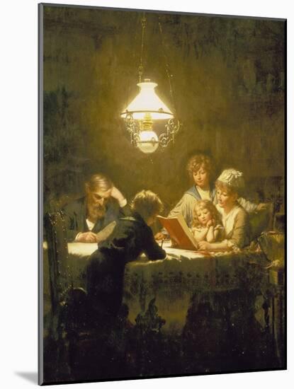 The Reading Lesson-Knut Ekvall-Mounted Giclee Print