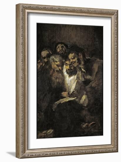 The Reading (Politician)-Francisco de Goya-Framed Giclee Print