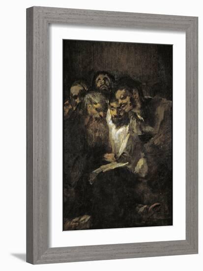 The Reading (Politician)-Francisco de Goya-Framed Giclee Print