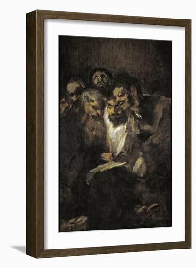 The Reading (Politician)-Francisco de Goya-Framed Giclee Print