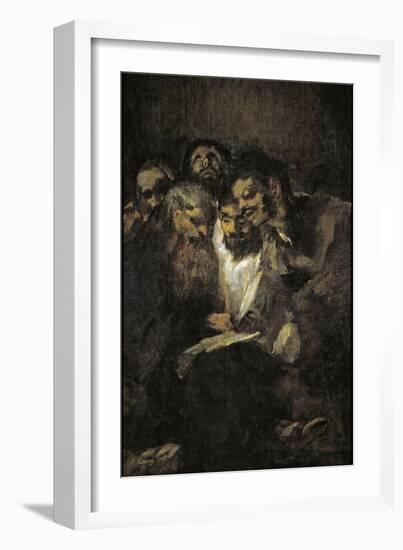 The Reading (Politician)-Francisco de Goya-Framed Giclee Print