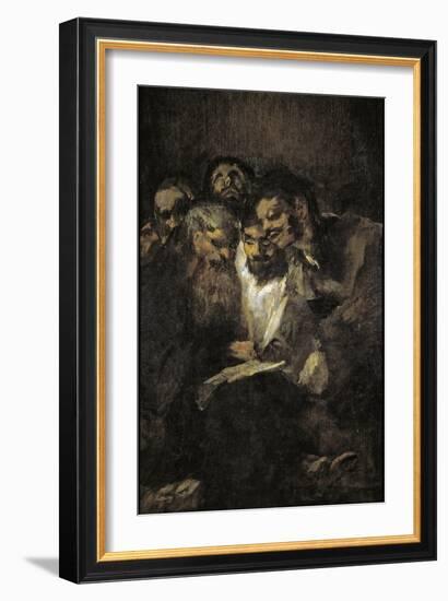 The Reading (Politician)-Francisco de Goya-Framed Giclee Print