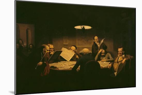 The Reading Room, 1843-Johann Peter Hasenclever-Mounted Giclee Print