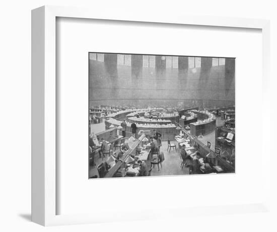 The Reading Room at the British Museum, London, c1903 (1903)-Unknown-Framed Photographic Print