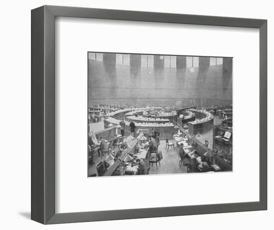 The Reading Room at the British Museum, London, c1903 (1903)-Unknown-Framed Photographic Print