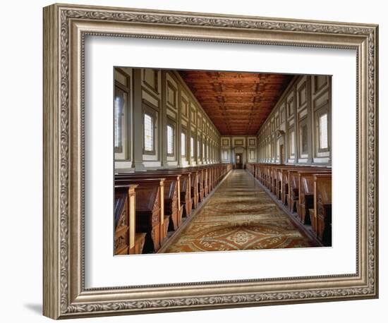 The Reading Room of the Laurentian Library, 1534-Michelangelo Buonarroti-Framed Giclee Print