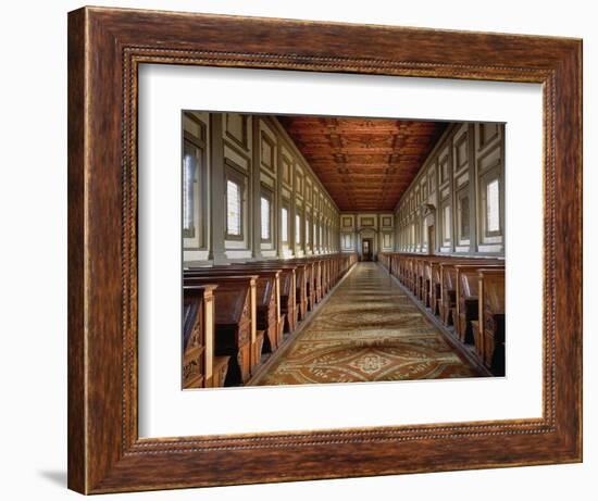 The Reading Room of the Laurentian Library, 1534-Michelangelo Buonarroti-Framed Giclee Print