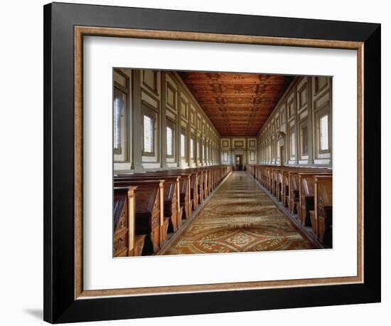 The Reading Room of the Laurentian Library, 1534-Michelangelo Buonarroti-Framed Giclee Print